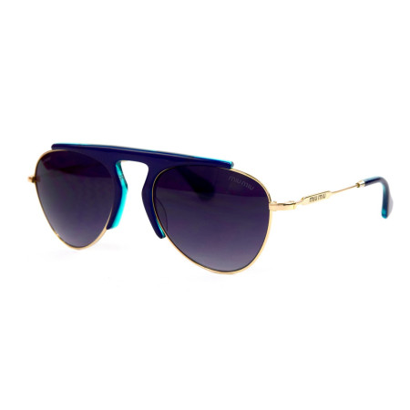 Женские очки Miu Miu 57-21-blue